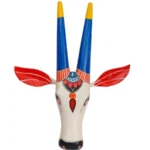 Wooden Cow head Wall Hanging